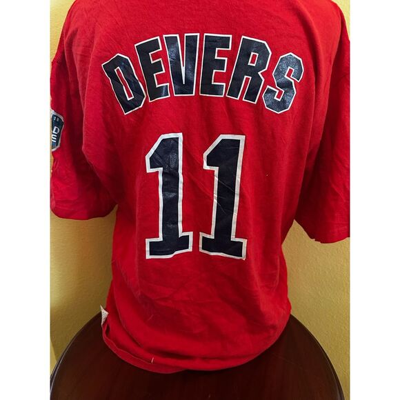 Red Sox‎ World Series 2018 Tee Devers 11! - Picture 3 of 4